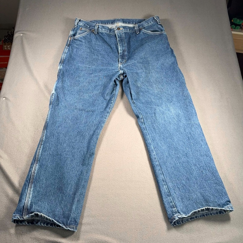 Dickies Jeans Mens 40x30 Blue Relaxed Fit Carpenter Work Denim Utility Pants